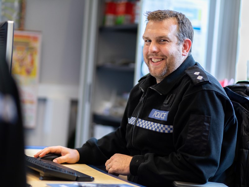 Smiling Police Officer